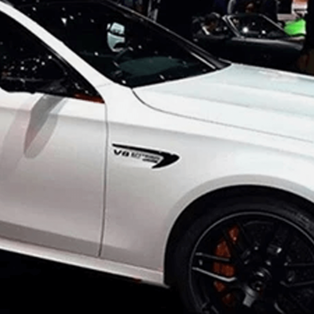 2 pieces Black Mercedes Side Fender Decoration Emblems