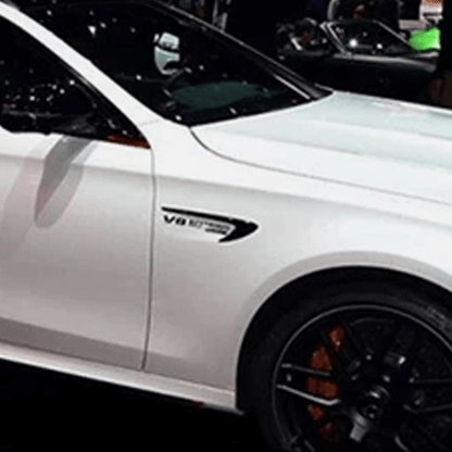 2 pieces Black Mercedes Side Fender Decoration Emblems