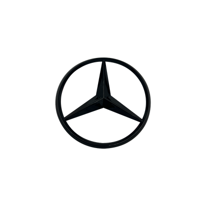 Mercedes Rear Star Logo Black 82mm 