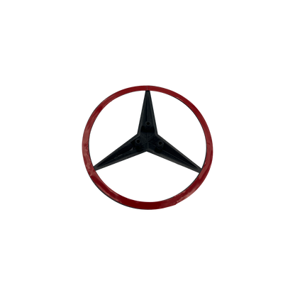 Mercedes Rear Star Logo Black 82mm 