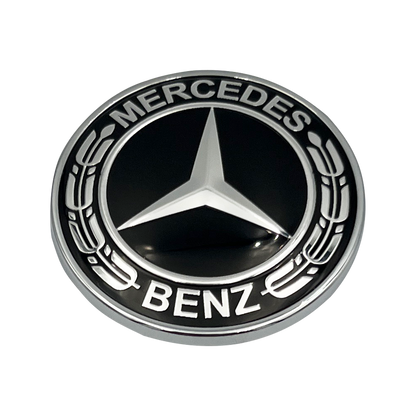 Black Mercedes Emblem for radiator cap 57mm