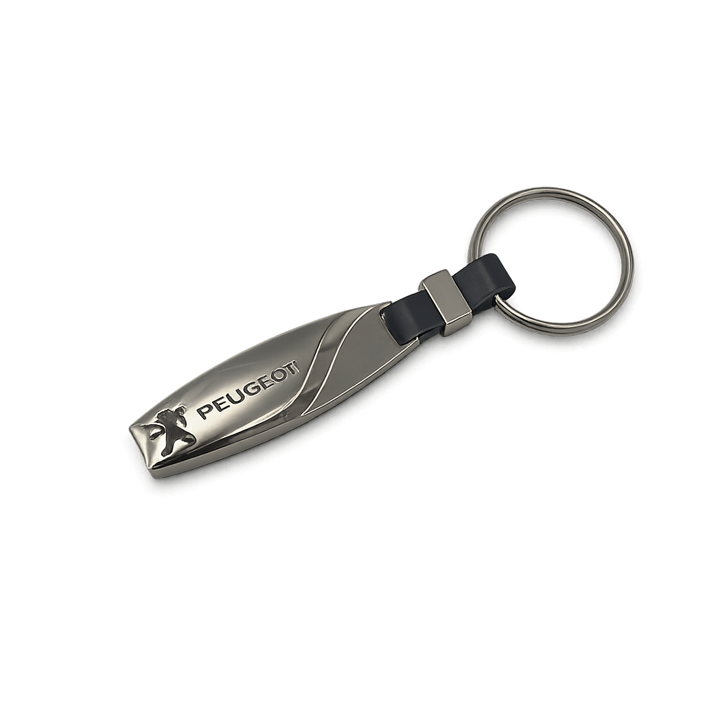 Chrome Peugeot Keychain