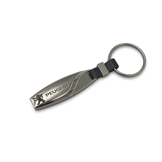 Chrome Peugeot Keychain