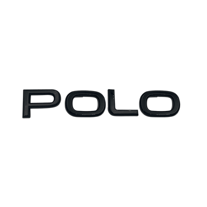 Black VW "Polo" Rear Emblem New Version
