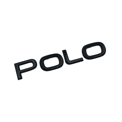 Black VW "Polo" Rear Emblem New Version