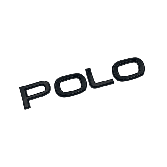 Black VW "Polo" Rear Emblem New Version