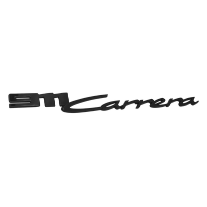 Porsche "911 Carrera" Rear Emblem Glossy Black