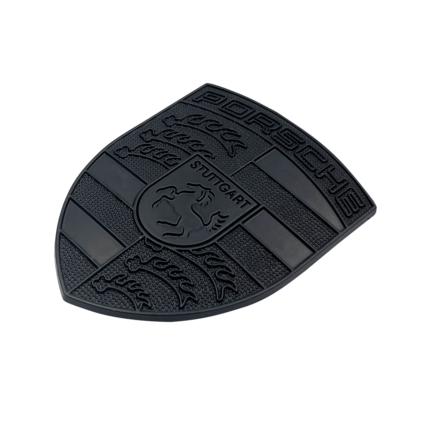 Porsche Front Logo 67 x 50mm Emblem in Black finish