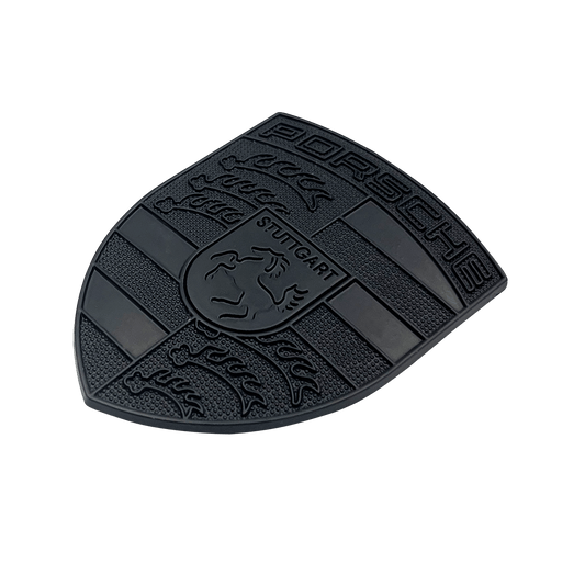 Porsche Front Logo 67 x 50mm Emblem in Black finish