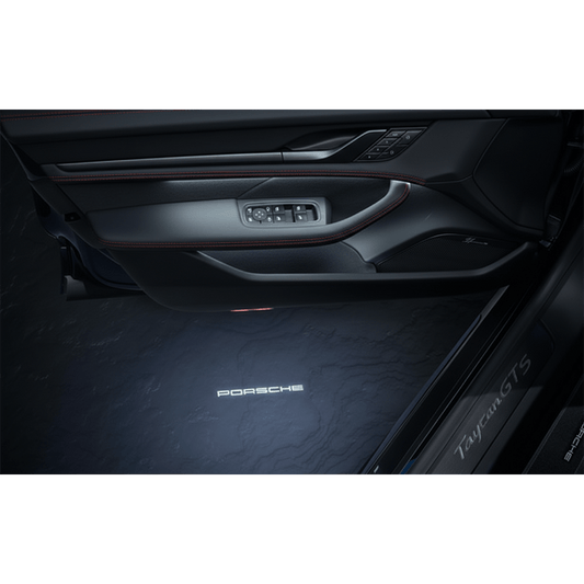 2 Stk. Porsche Tekst Logo Indstigningslys