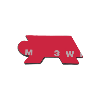 Chrome VW R Rear Emblem