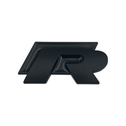 Black VW R Rear Emblem
