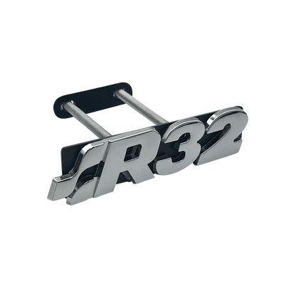 Chrome VW R32 Front Emblem Badge 