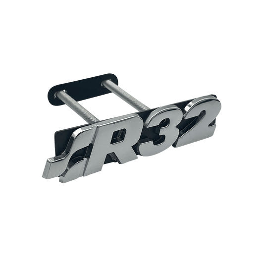Chrome VW R32 Front Emblem Badge 