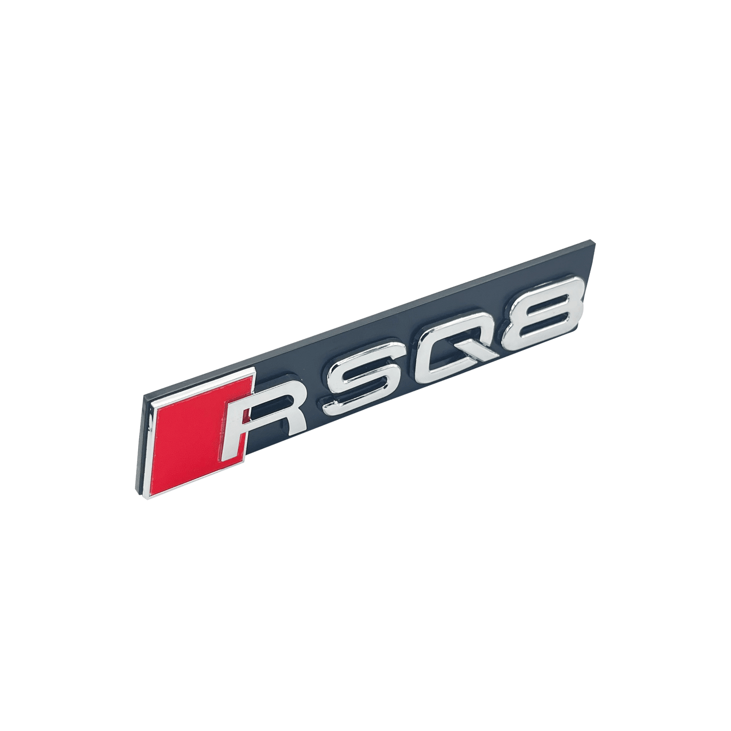 Chrome Audi RSQ8 Front Emblem Badge 