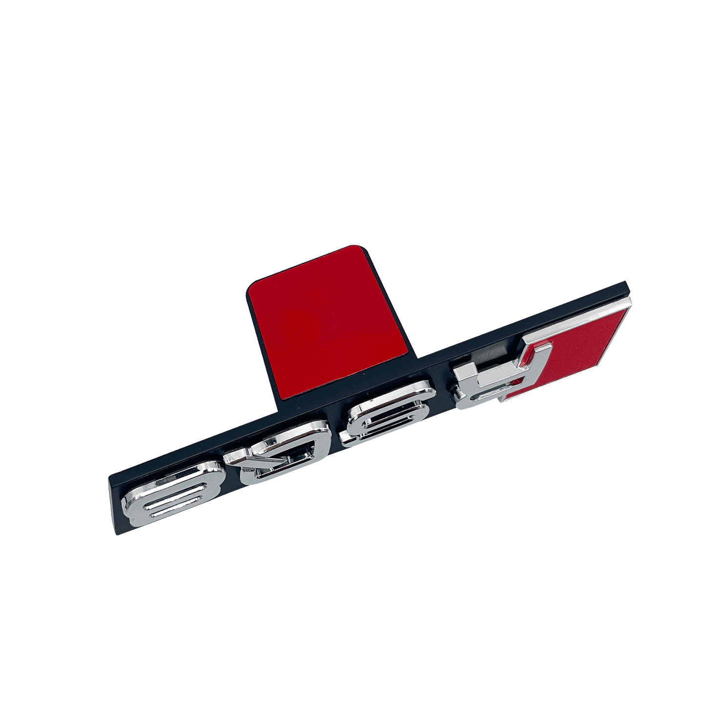 Chrome Audi RSQ8 Front Emblem Badge 