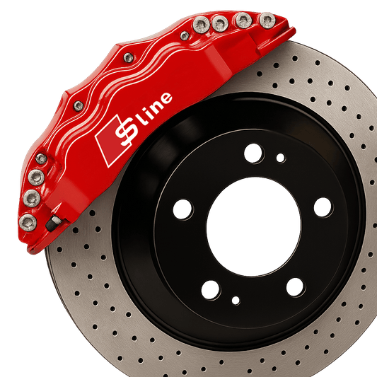 2 pcs. Audi S-Line Brake Caliper Stickers White