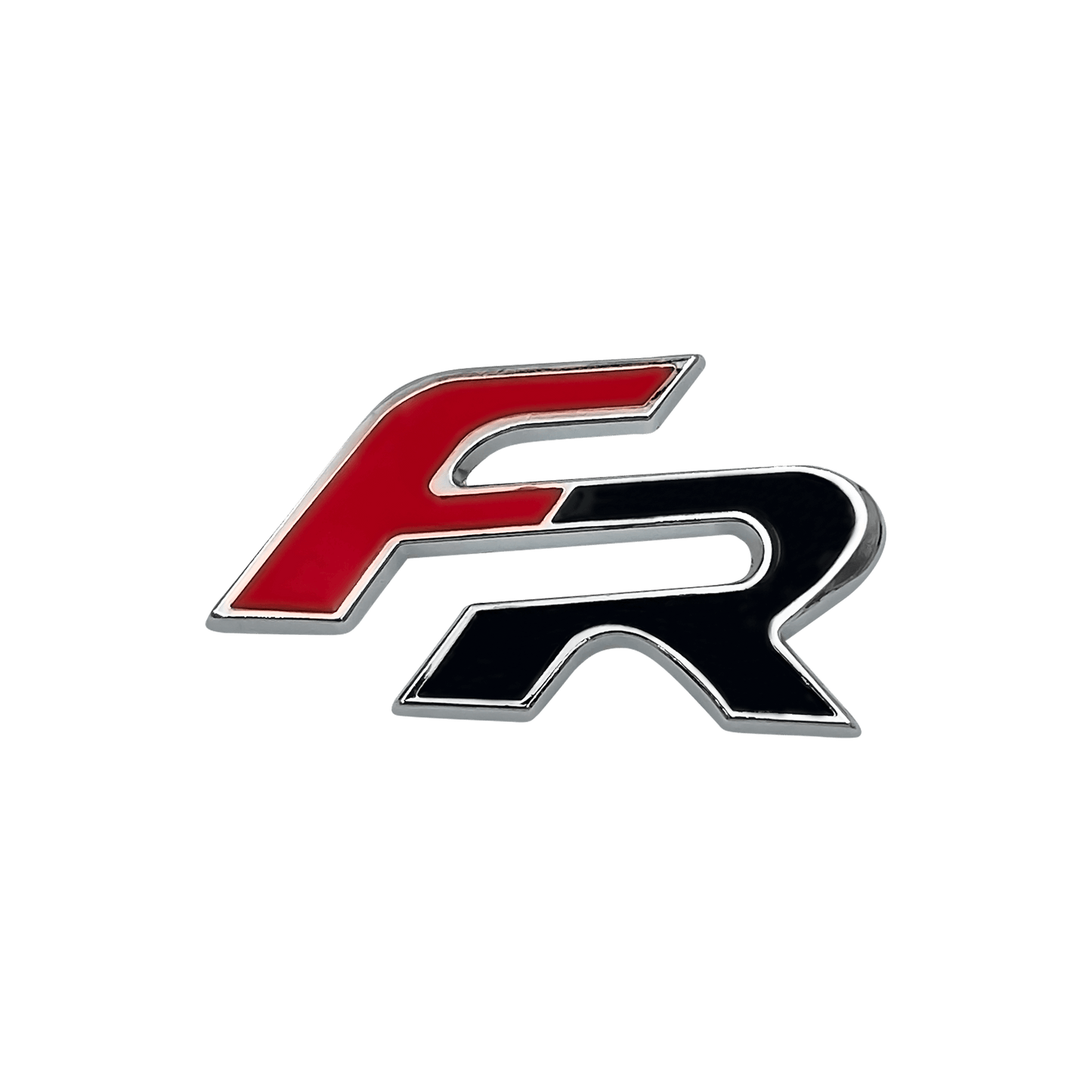 Seat FR Rear Emblem Black and Red