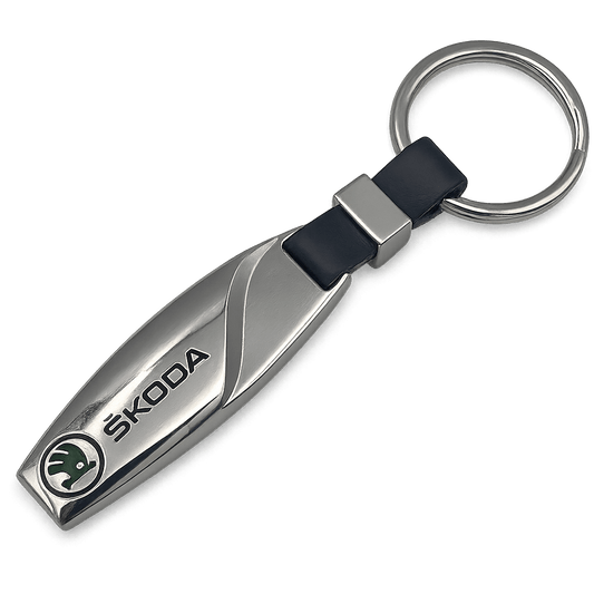 Chrome Skoda Keychain