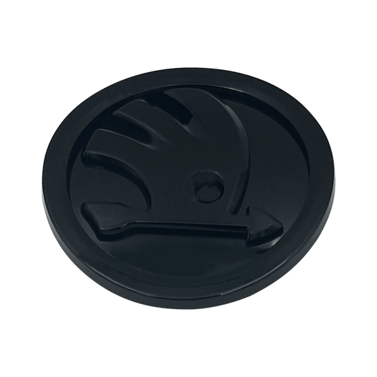 Skoda Front Logo Glossy Black 90mm