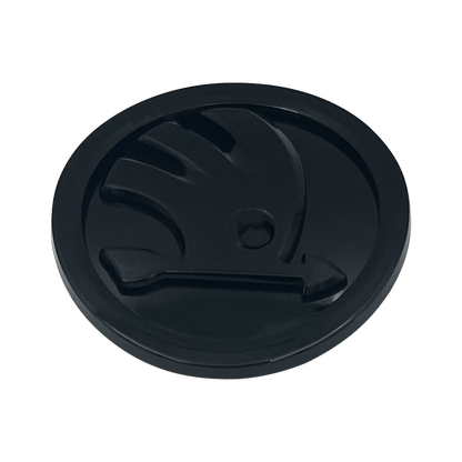 Skoda Rear Logo Glossy Black 80mm