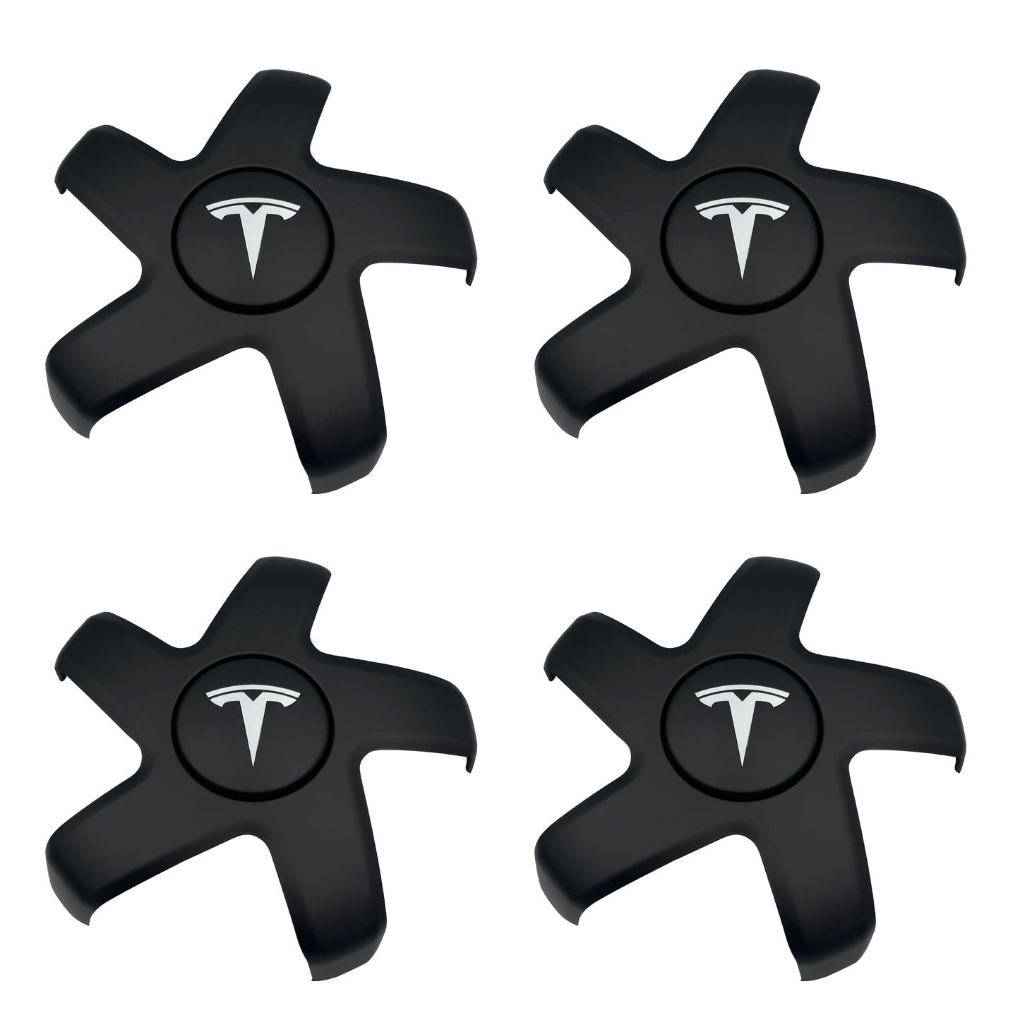 4 stk. Tesla Aero Star Center Caps 