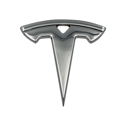 Tesla-rattlogo i krom - Model S/X