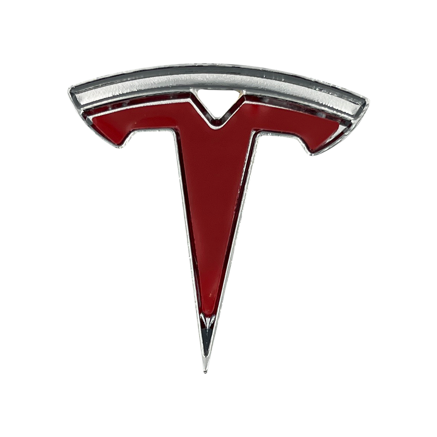 Tesla-rattlogo i krom - Model S/X
