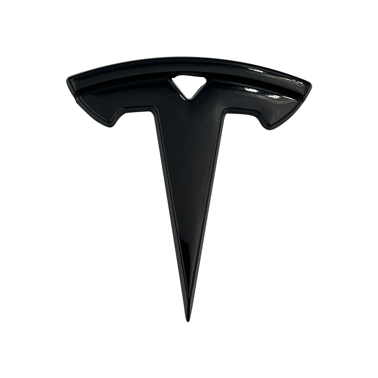 Tesla-rattlogo blank svart - modell S/X