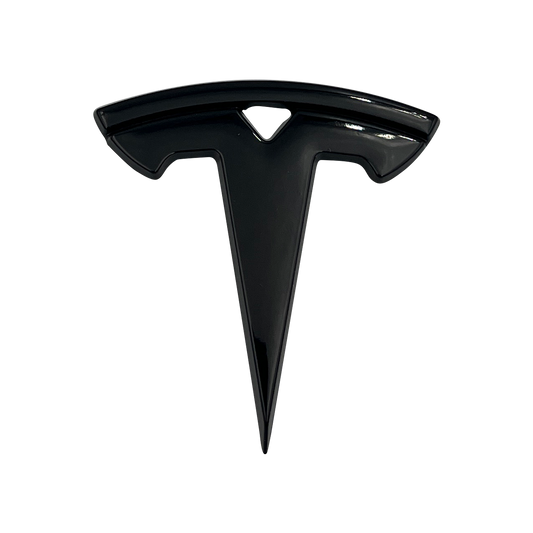 Tesla-rattlogo blank svart - Model 3 / Y
