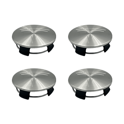 4 pieces. Chrome Tesla Center caps 57mm 