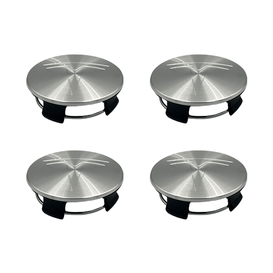 4 pieces. Chrome Tesla Center caps 57mm 
