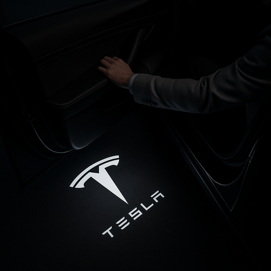 2 pcs. Tesla Logo Entry light 