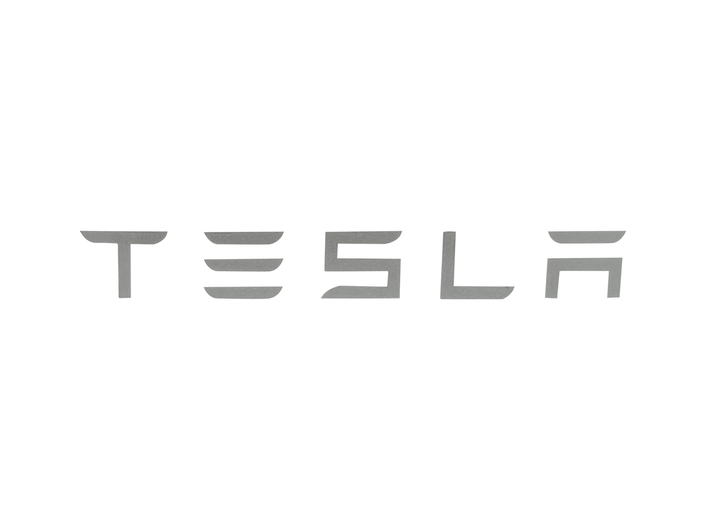 2 stk. Tesla bremsekaliper-klistremerker hvit