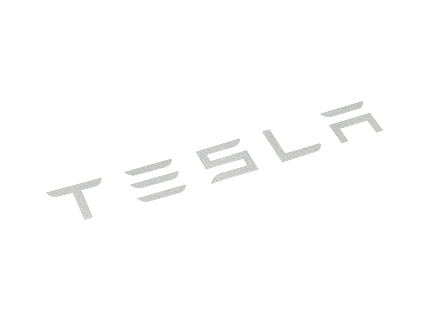 2 stk. Tesla bremsekaliper-klistremerker hvit