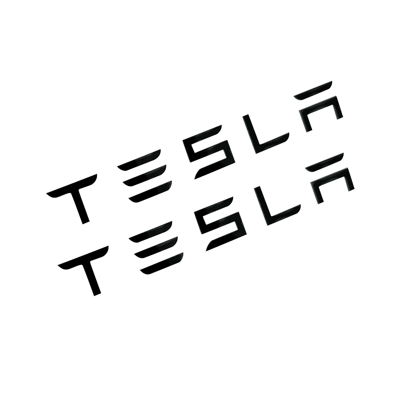 2 stk. Tesla bremsekaliper-klistremerker svart