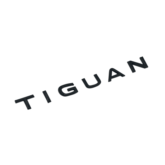 Glossy Black VW "Tiguan" Model Emblem 2020+