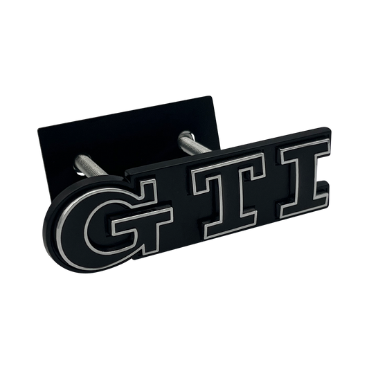 Svart og krom VW GTI Emblem-emblem foran 
