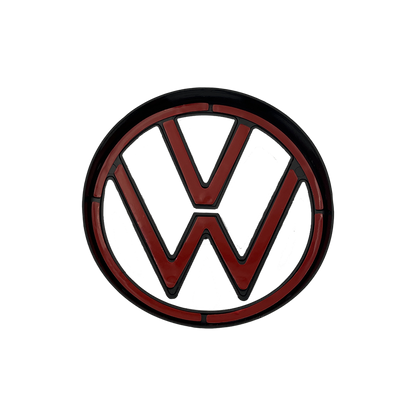 VW Polo 6 VI Facelift Rear Logo Black 