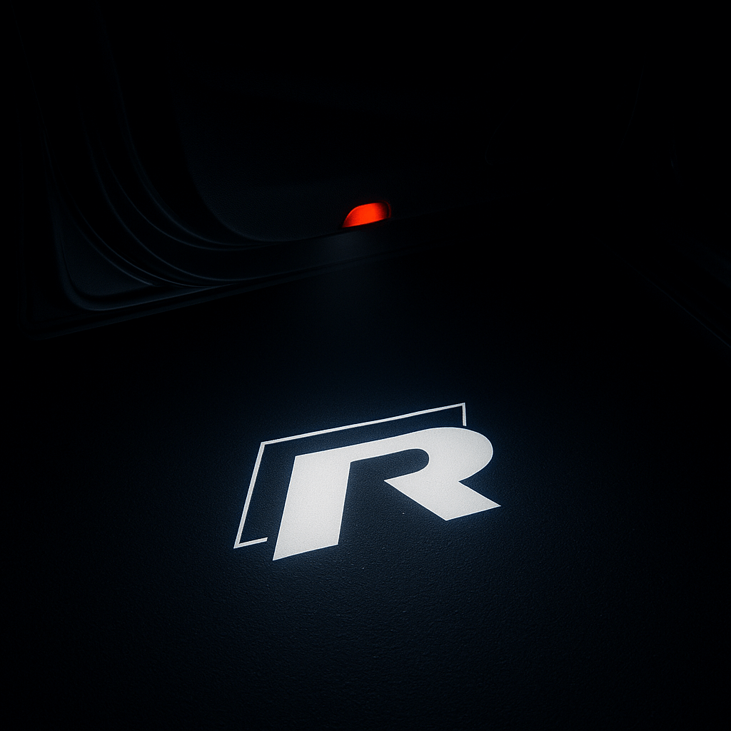 2 pcs. VW R Logo Entry light