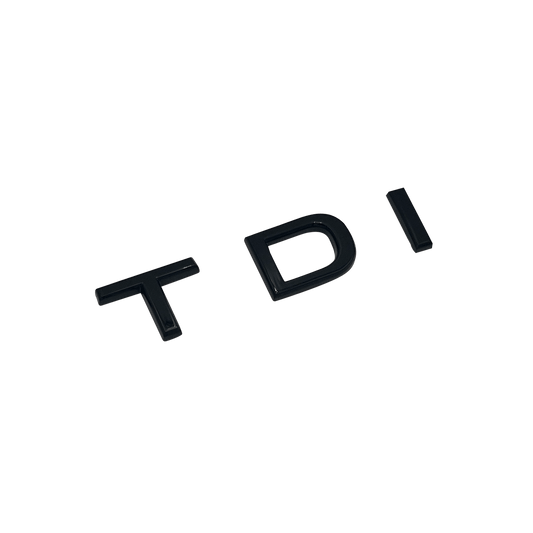 Gloss Black VW TDI Rear Emblem 2019+