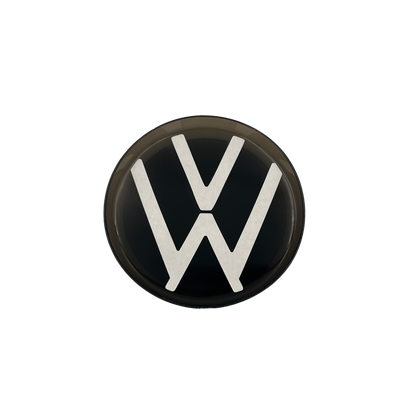 VW Rear Logo Shiny Black 112mm