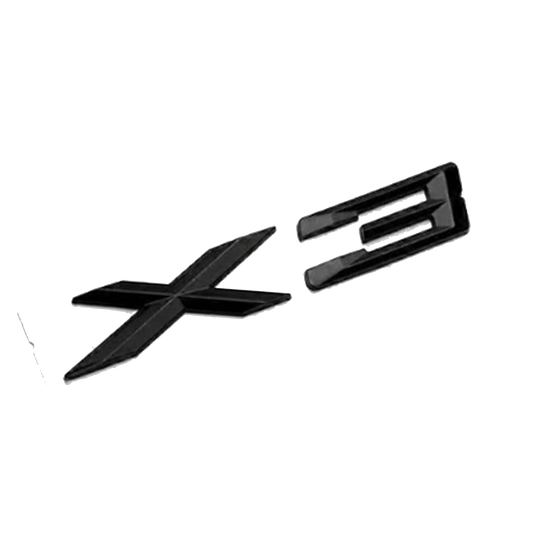Blank Sort BMW X3 Emblem