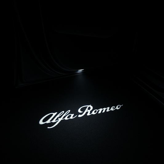 2 Pcs Alfa Romeo Text Logo Entry Lights