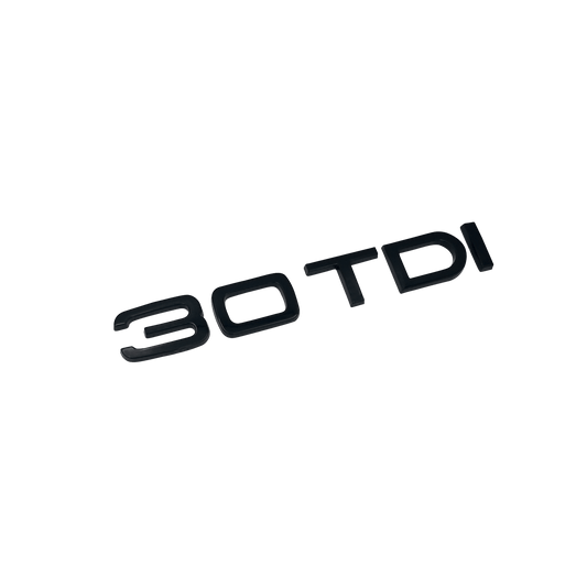 Audi 30 TDI rear emblem glossy black
