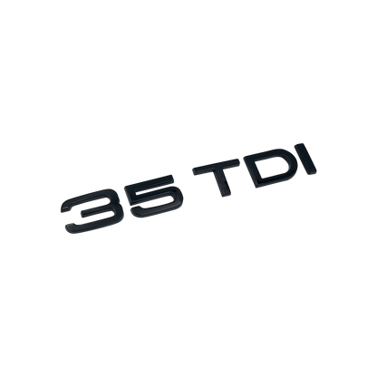 Audi 35 TDI rear emblem glossy black