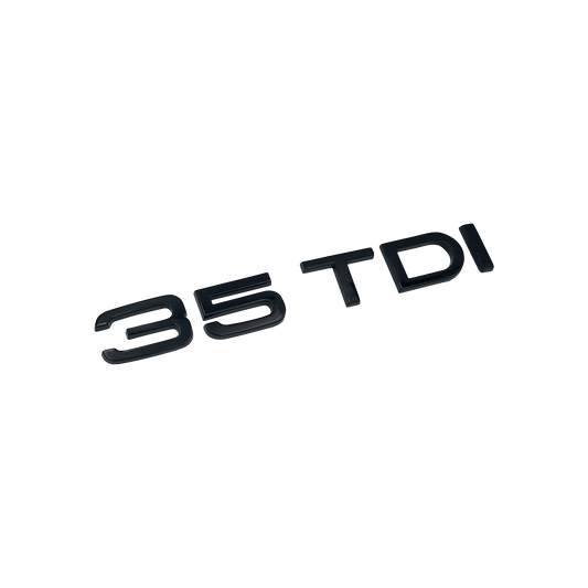 Audi 35 TDI rear emblem glossy black