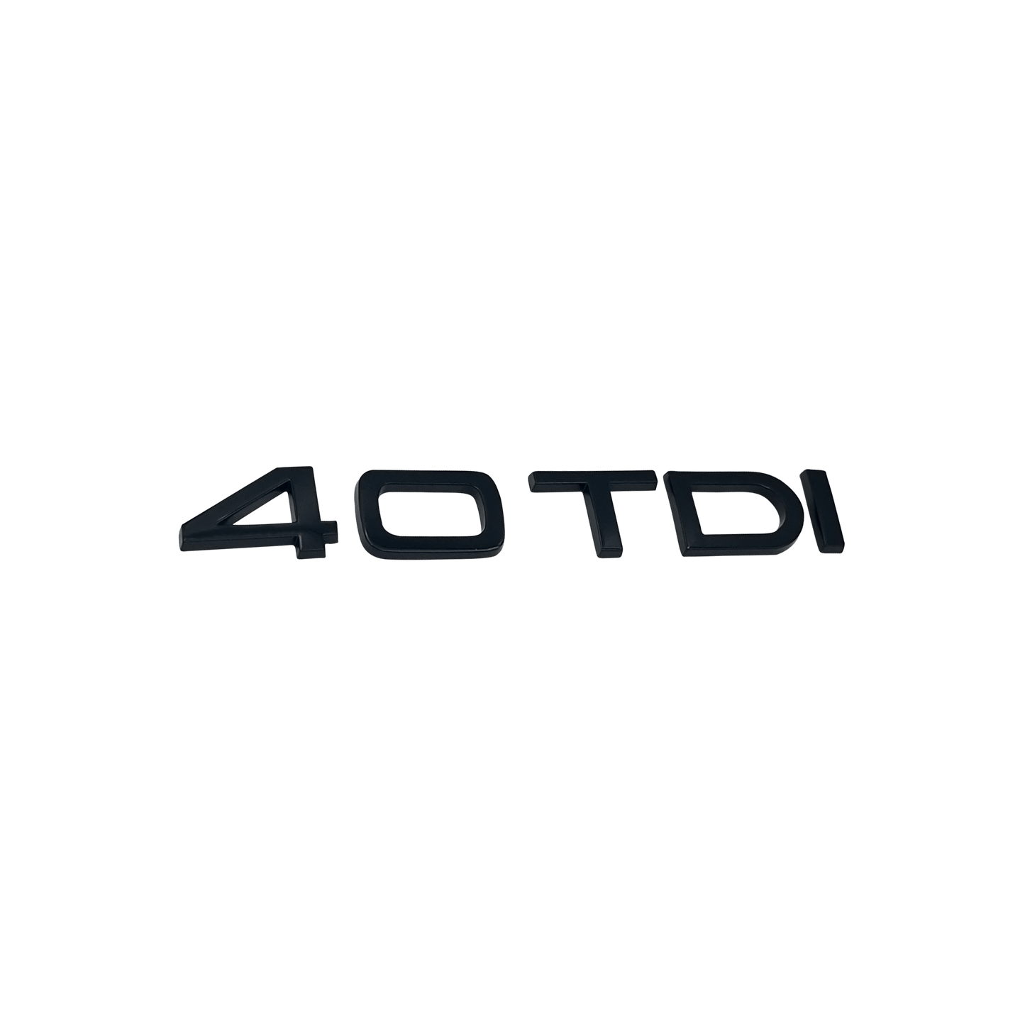 Audi 40 TDI rear emblem glossy black