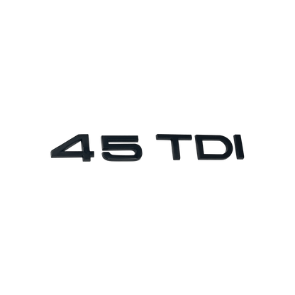 Audi 45 TDI rear emblem glossy black