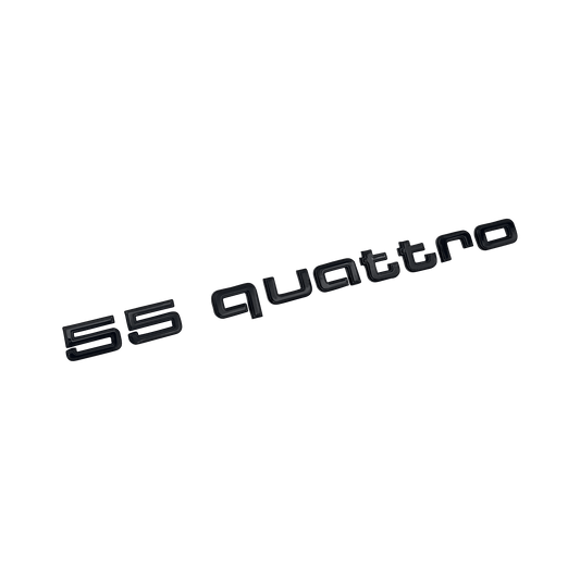Audi 55 quattro emblem in glossy black